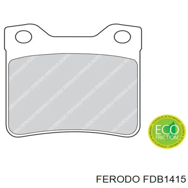 FDB1415 Ferodo Колодки гальмівні задні, дискові