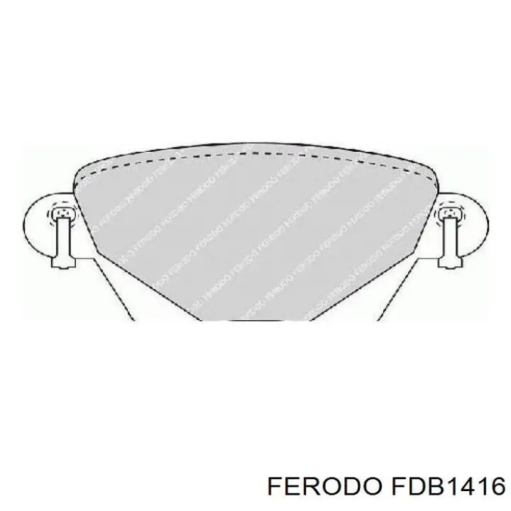 Купити FDB1416 Ferodo Задні колодки