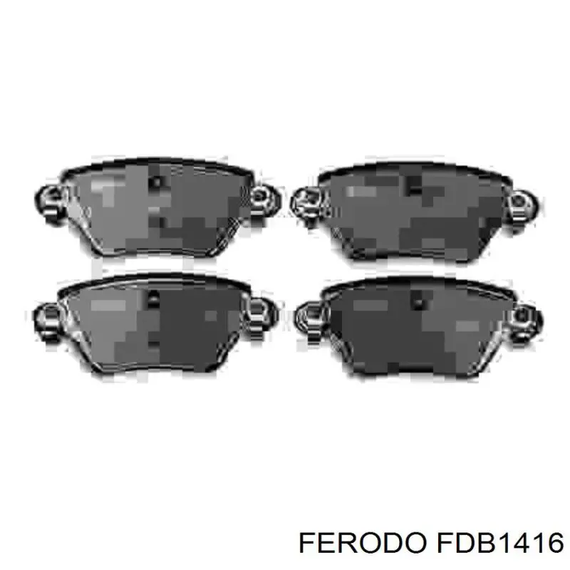 FDB1416 Ferodo колодки гальмові задні, дискові