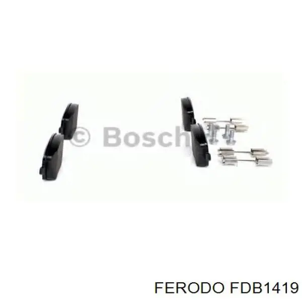 Гальмівні колодки Ferodo FDB1419 ціна, від 21.88 USD