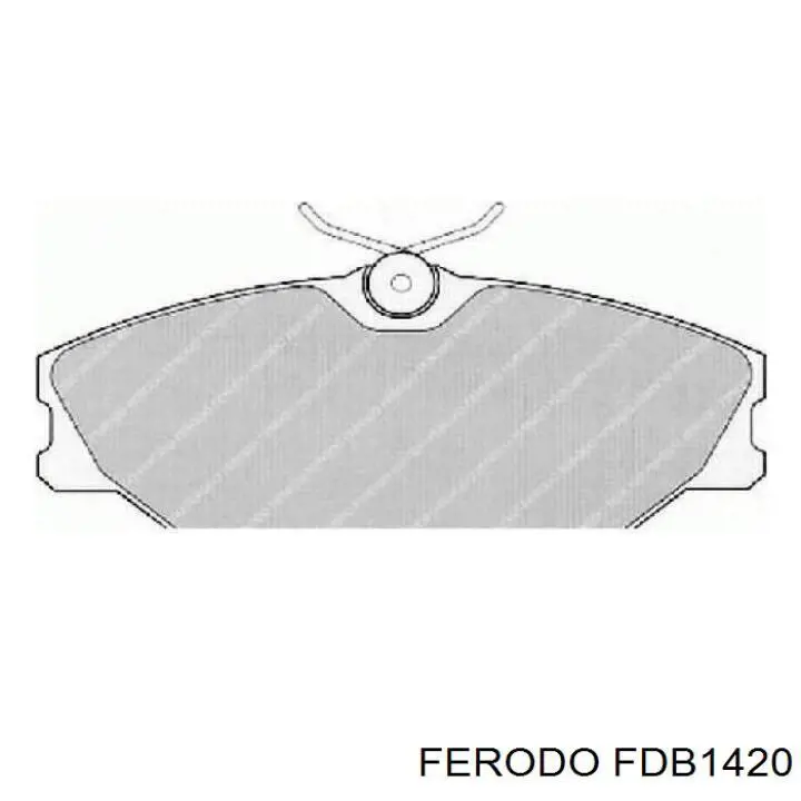 Передні тормозні колодки FDB1420 Ferodo