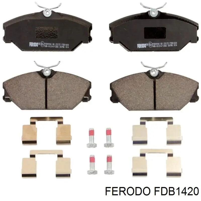 FDB1420 Ferodo колодки гальмівні передні, дискові