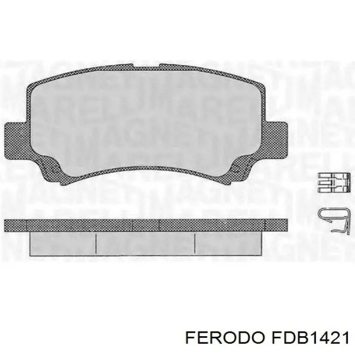 FDB1421 Ferodo колодки гальмівні передні, дискові