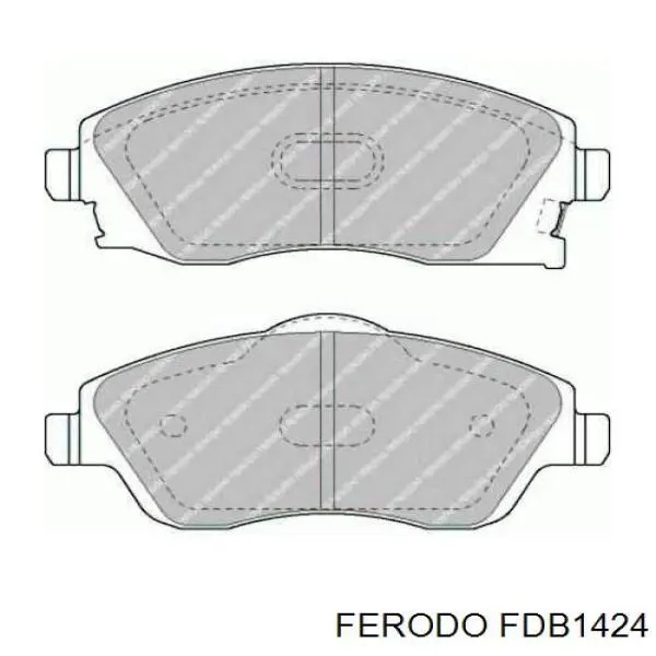 Гальмівні колодки Ferodo FDB1424 ціна, від 25.40 USD