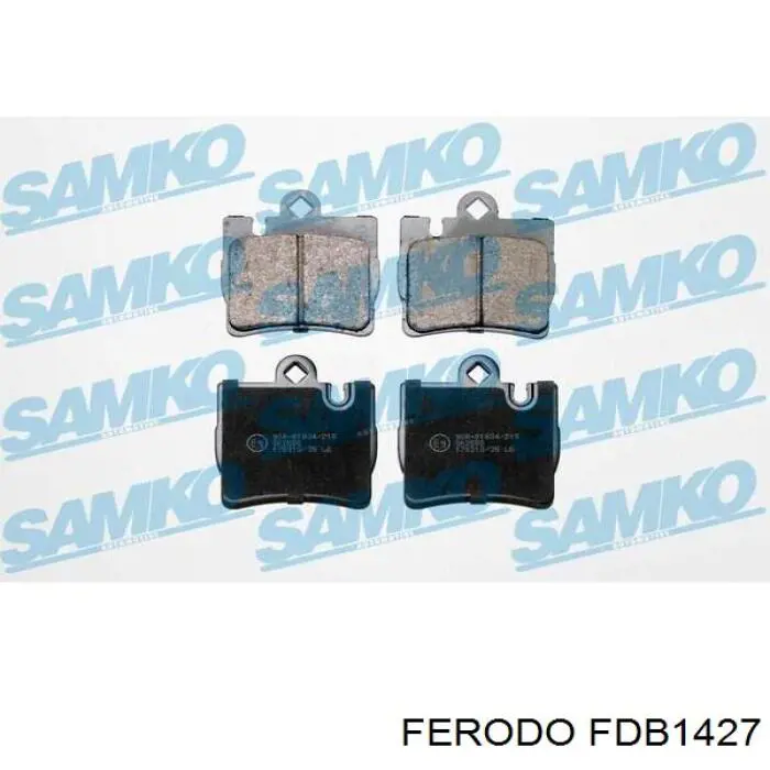 FDB1427 Ferodo Колодки гальмівні задні, дискові