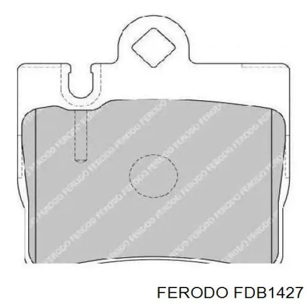 Задні гальмівні колодки Ferodo FDB1427 ціна, від 33.30 USD