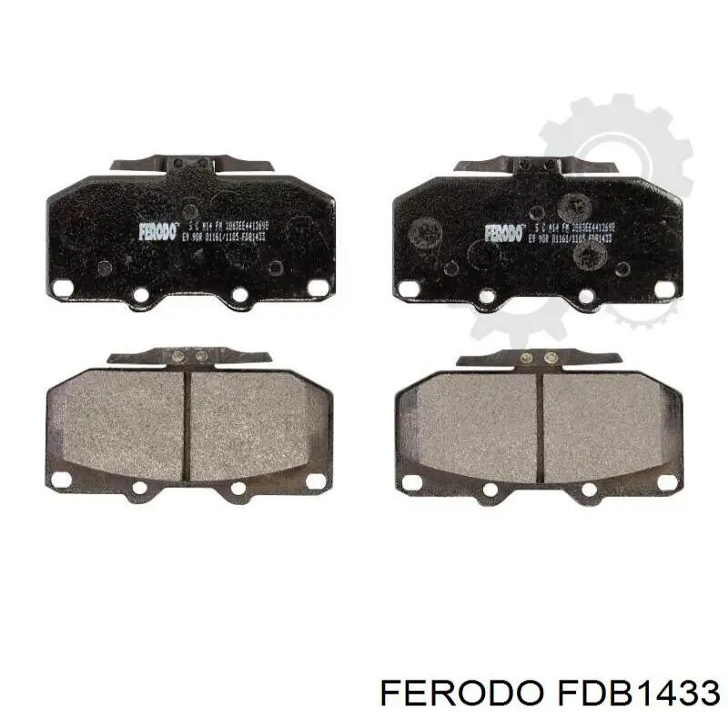 FDB1433 Ferodo колодки гальмівні передні, дискові