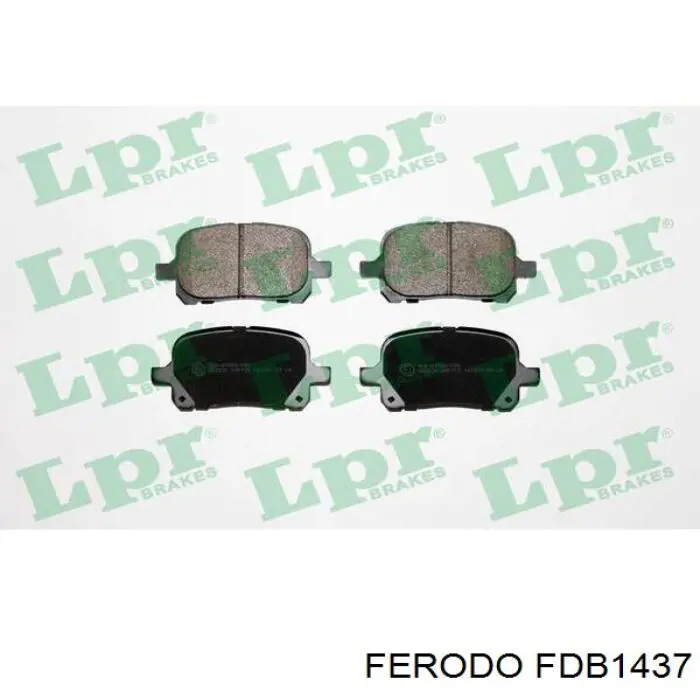 Гальмівні колодки Ferodo FDB1437 ціна, від 19.13 USD