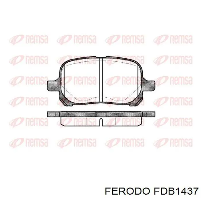 FDB1437 Ferodo колодки гальмівні передні, дискові
