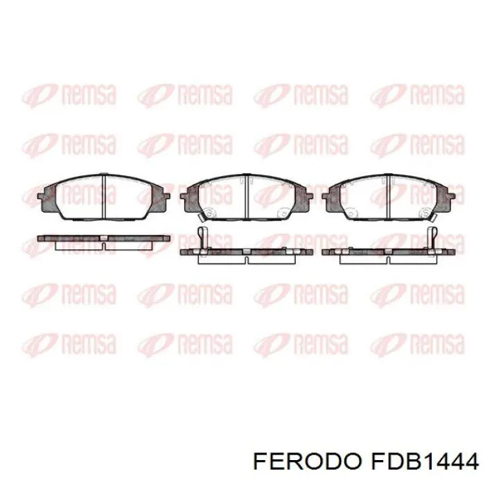 Купити FDB1444 Ferodo Колодки гальмівні передні, дискові