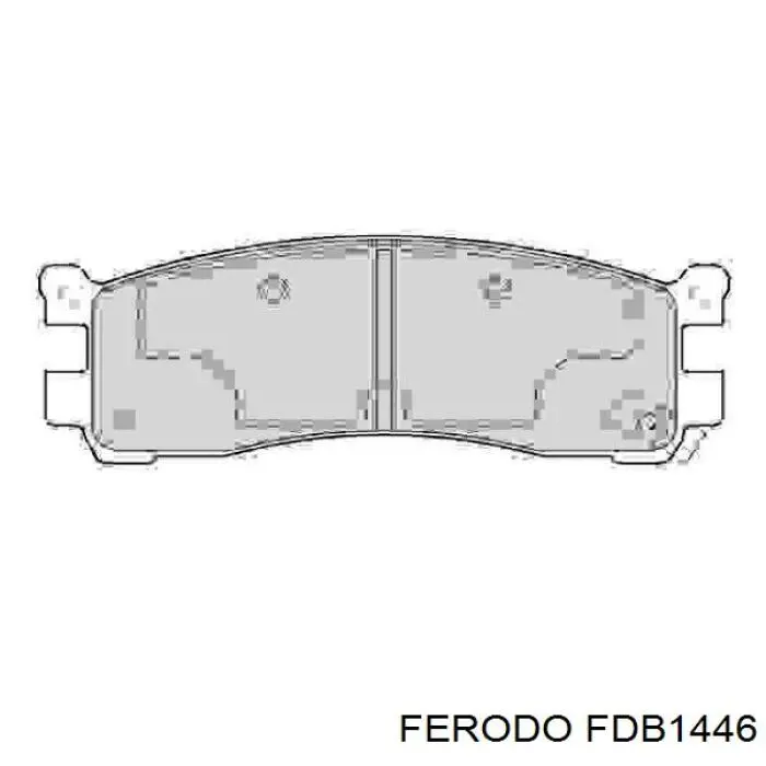 Колодки гальмові задні, дискові FDB1446 Ferodo