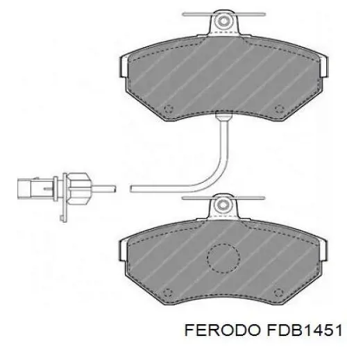 Гальмівні колодки Ferodo FDB1451 ціна, від 42.00 USD