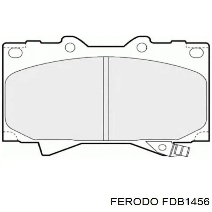 Колодки гальмівні передні, дискові FDB1456 Ferodo