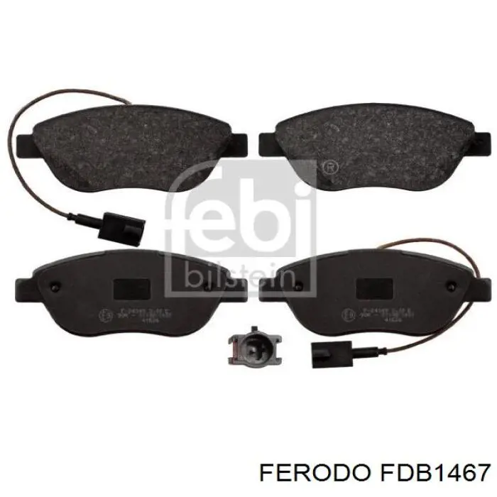 Передні тормозні колодки FDB1467 Ferodo