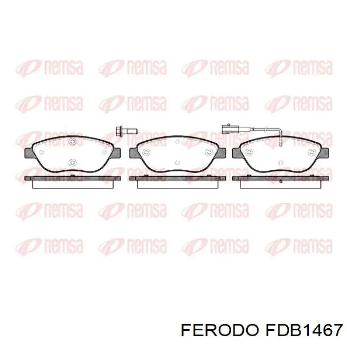 FDB1467 Ferodo Передні гальмівні колодки