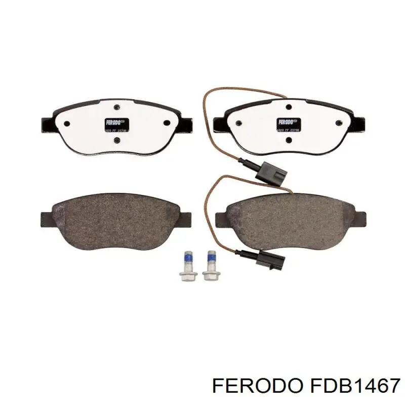Гальмівні колодки Ferodo FDB1467 ціна, від 26.25 USD