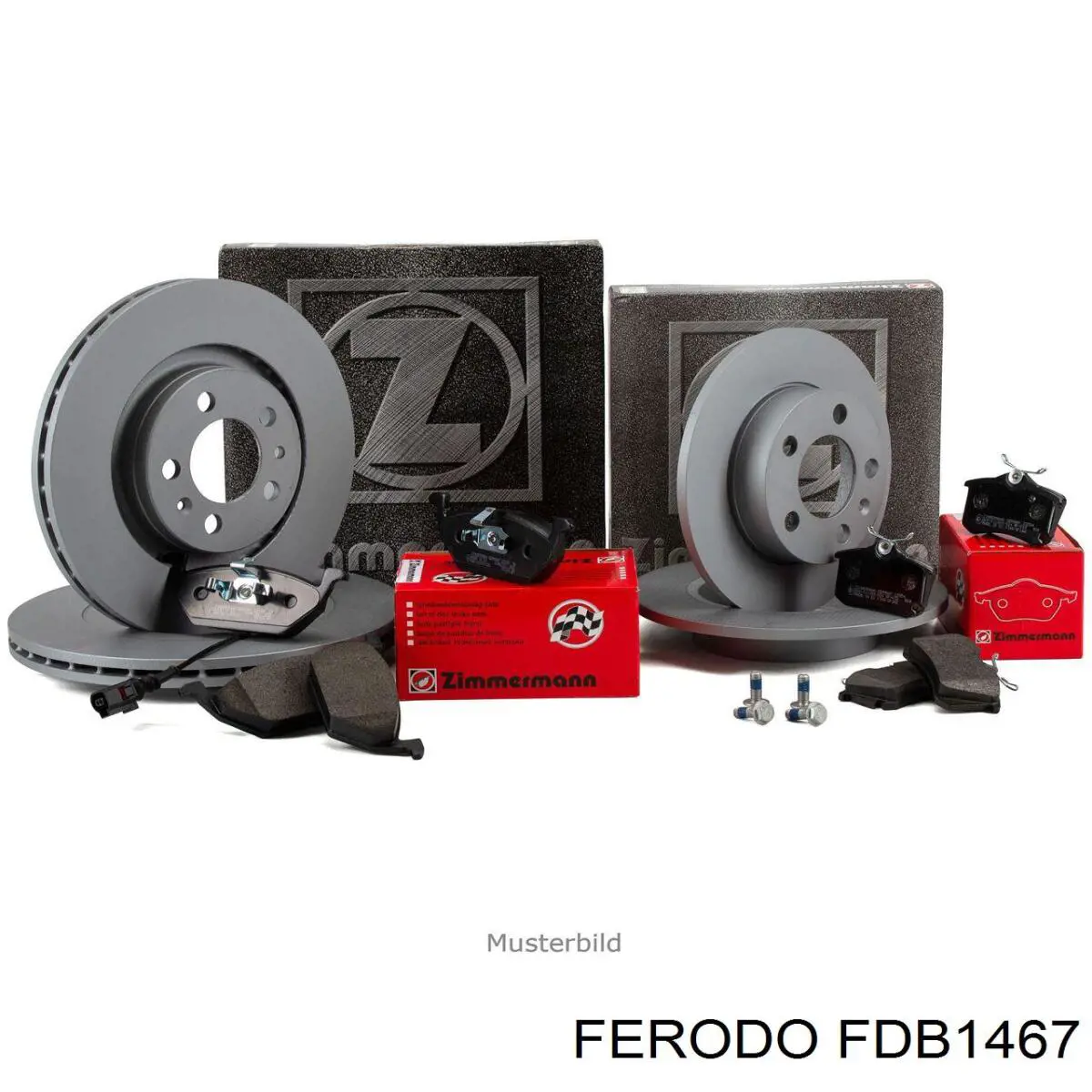 FDB1467 Ferodo колодки гальмівні передні, дискові