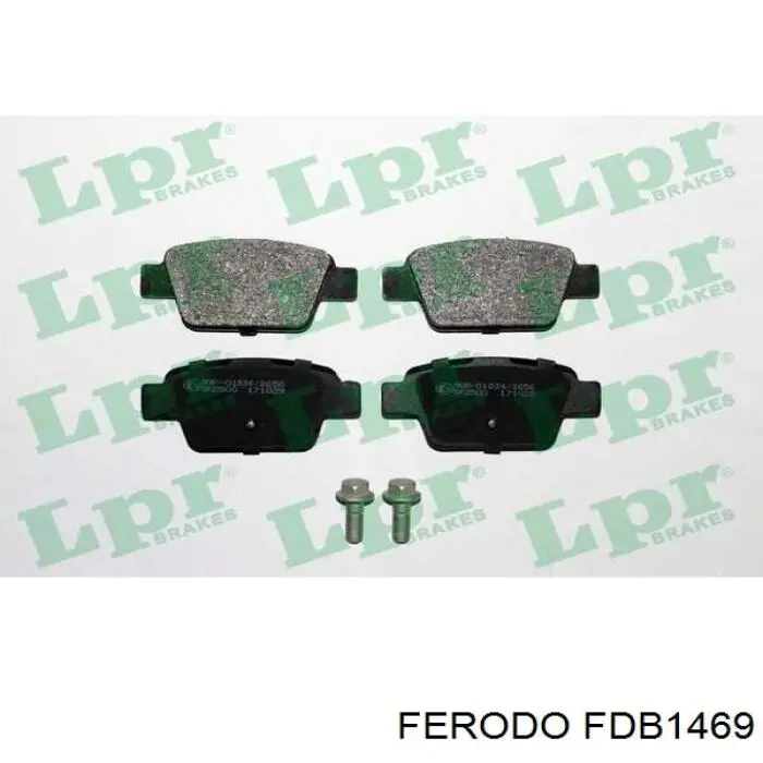 Задні гальмівні колодки FDB1469 Ferodo