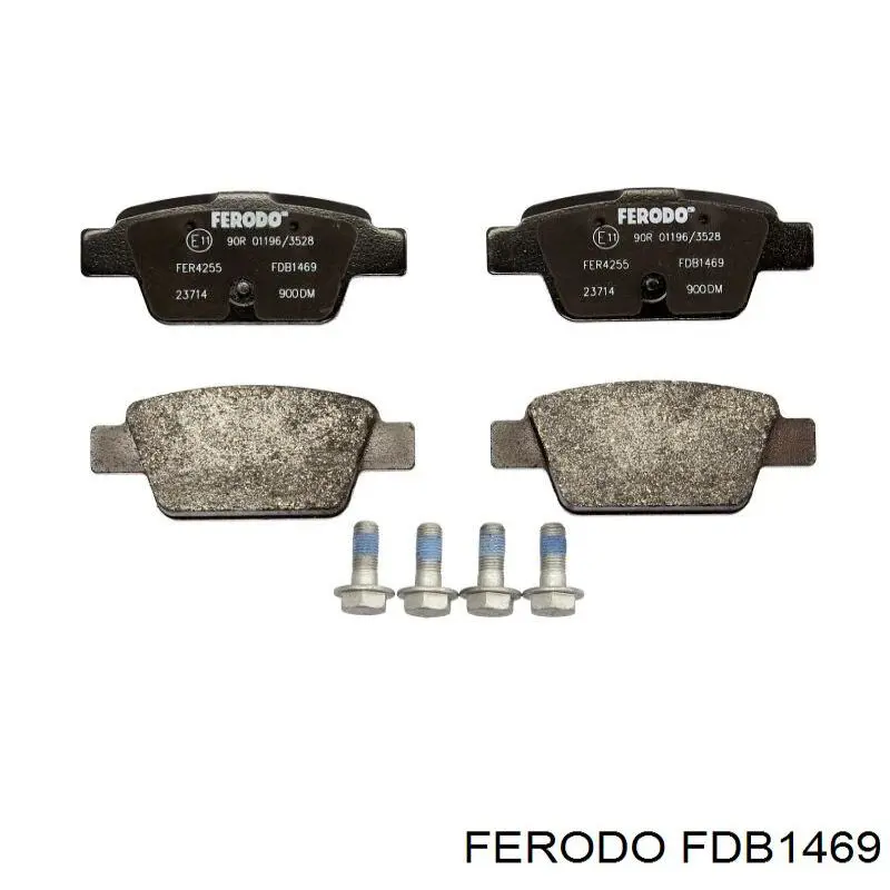 FDB1469 Ferodo колодки гальмові задні, дискові