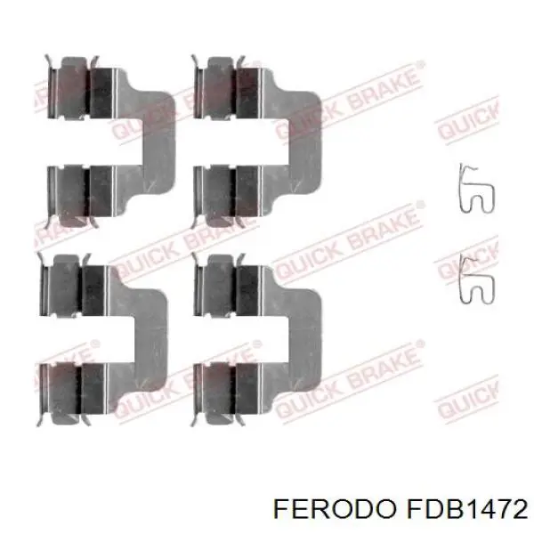 Купити FDB1472 Ferodo Задні колодки