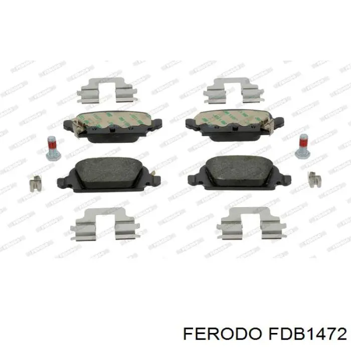 FDB1472 Ferodo колодки гальмові задні, дискові