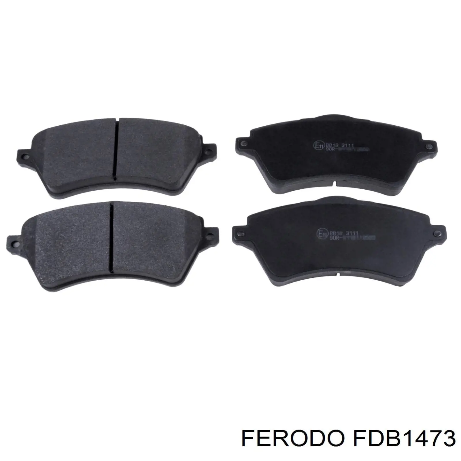 FDB1473 Ferodo Передні гальмівні колодки