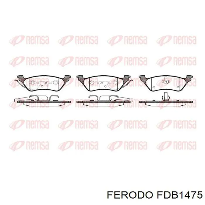 Задні гальмівні колодки Ferodo FDB1475 ціна, від 28.76 USD
