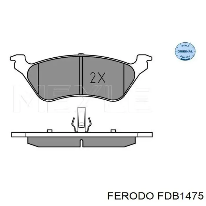 Купити FDB1475 Ferodo Задні колодки