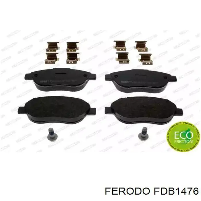 FDB1476 Ferodo колодки гальмівні передні, дискові