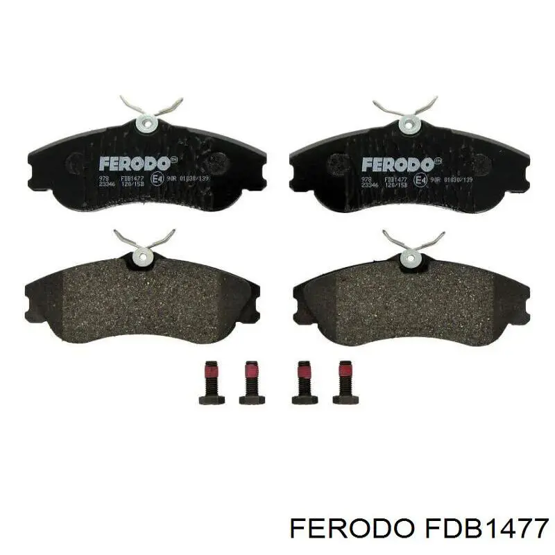 FDB1477 Ferodo колодки гальмівні передні, дискові
