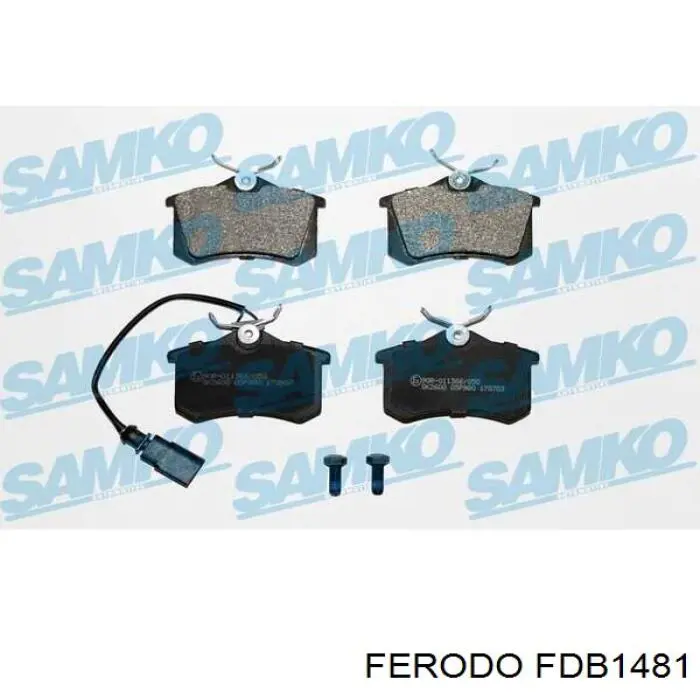 Задні гальмівні колодки Ferodo FDB1481 ціна, від 19.96 USD