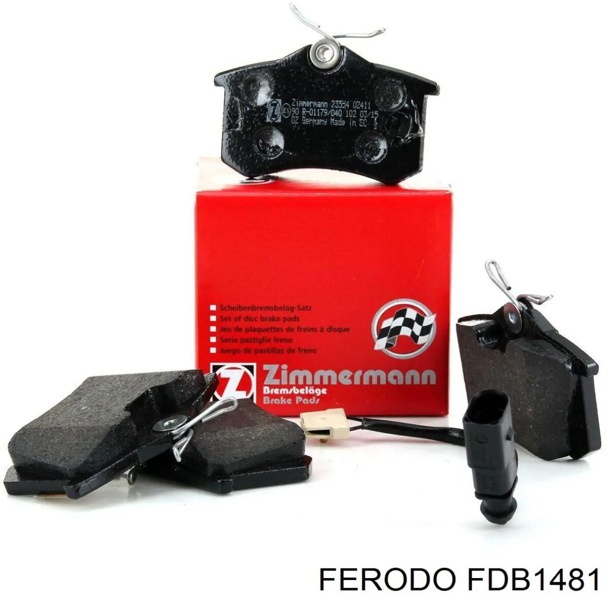 FDB1481 Ferodo колодки гальмові задні, дискові