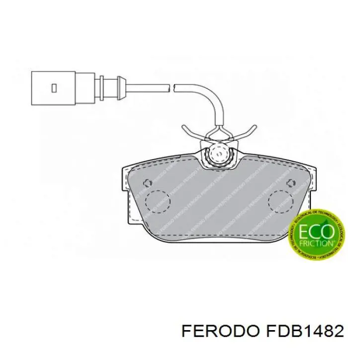 Купити FDB1482 Ferodo Задні колодки