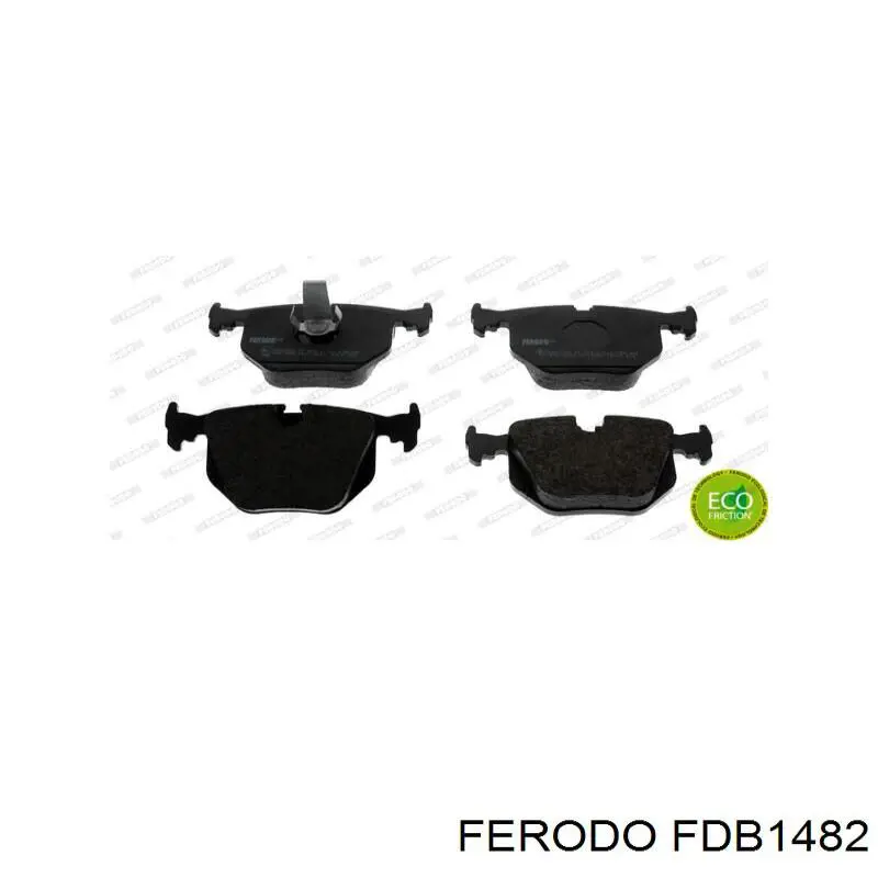 Задні гальмівні колодки FDB1482 Ferodo