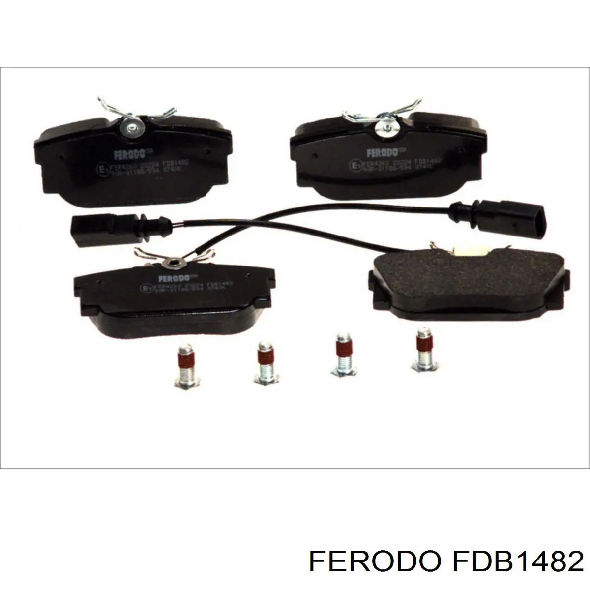 FDB1482 Ferodo колодки гальмові задні, дискові