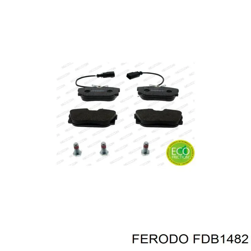 Задні гальмівні колодки Ferodo FDB1482 ціна, від 22.19 USD