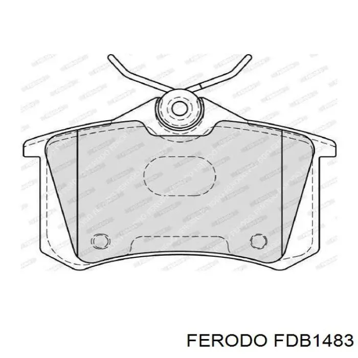 FDB1483 Ferodo колодки гальмові задні, дискові
