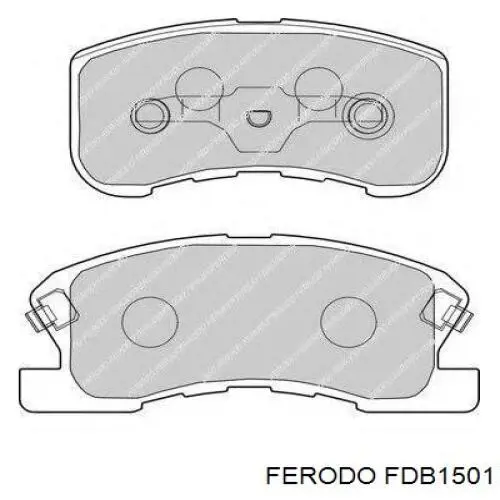 Колодки гальмівні передні, дискові FDB1501 Ferodo