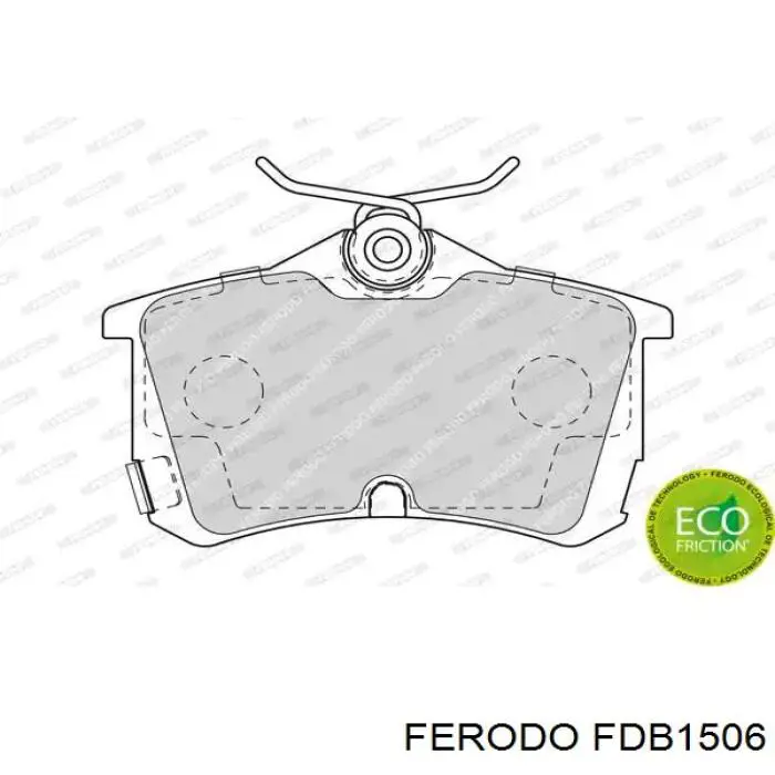 FDB1506 Ferodo колодки гальмові задні, дискові