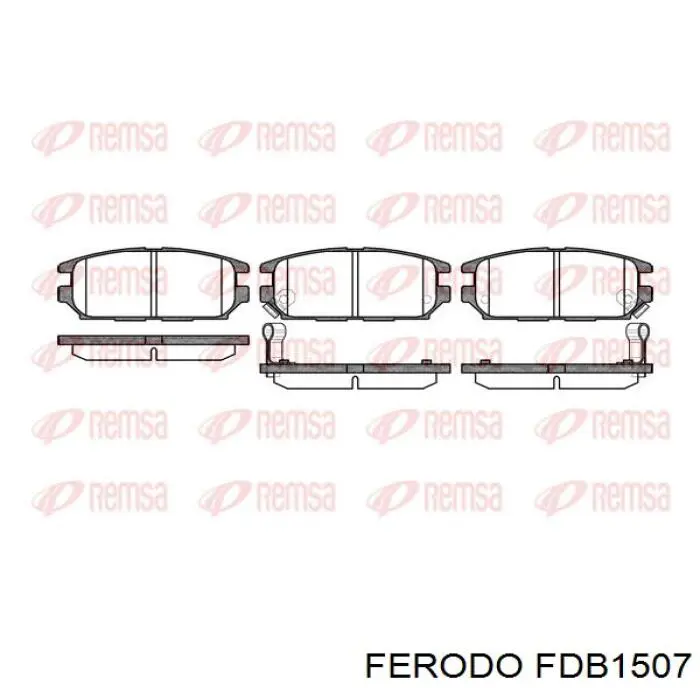 FDB1507 Ferodo колодки гальмові задні, дискові