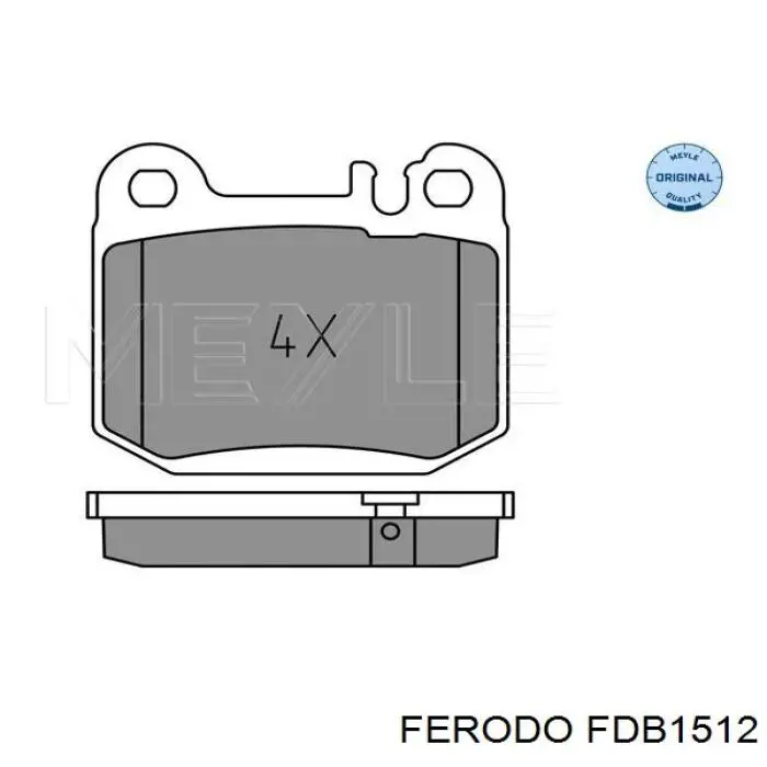 Купити FDB1512 Ferodo Задні колодки