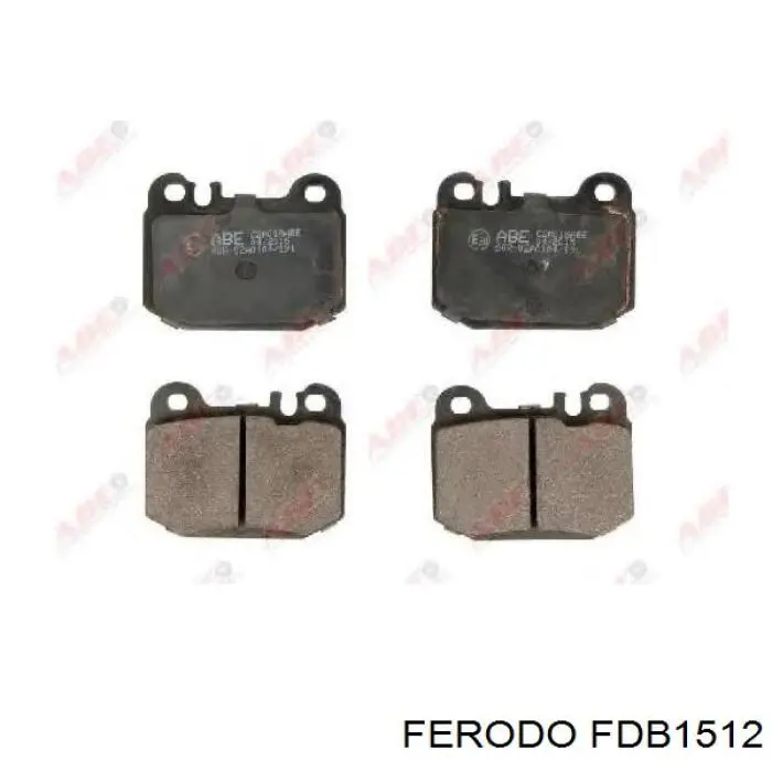 Задні дискові колодки Ferodo FDB1512