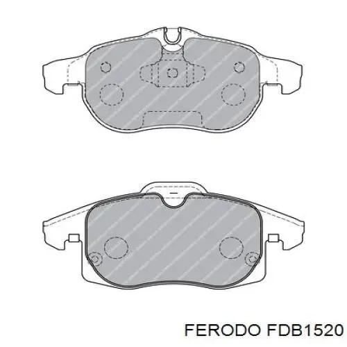 Гальмівні колодки Ferodo FDB1520 ціна, від 25.96 USD