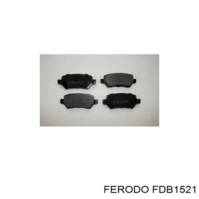 FDB1521 Ferodo колодки гальмові задні, дискові