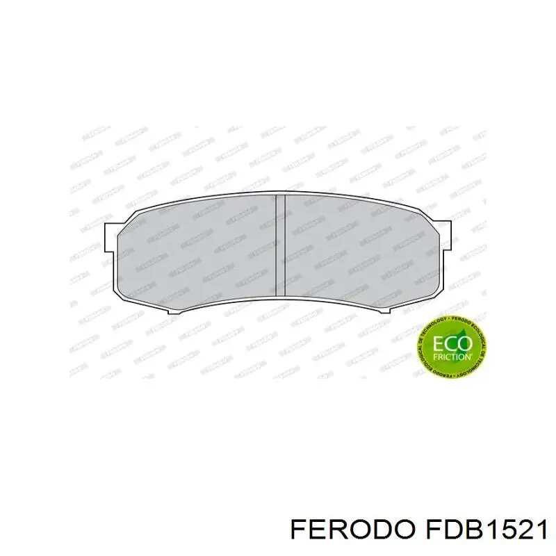 Задні гальмівні колодки FDB1521 Ferodo