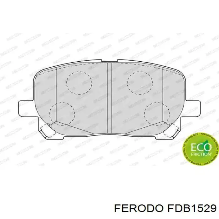 Купити FDB1529 Ferodo Колодки гальмівні передні, дискові