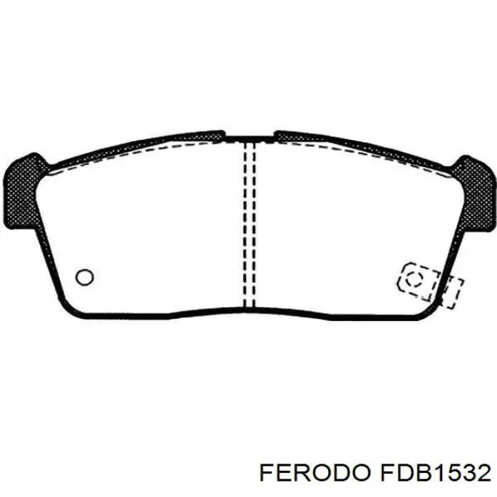 FDB1532 Ferodo Передні гальмівні колодки