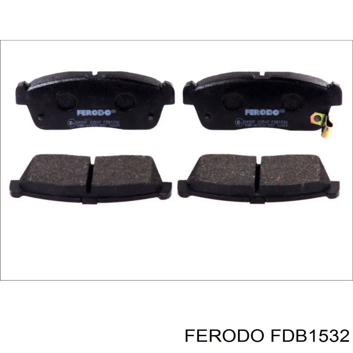FDB1532 Ferodo колодки гальмівні передні, дискові