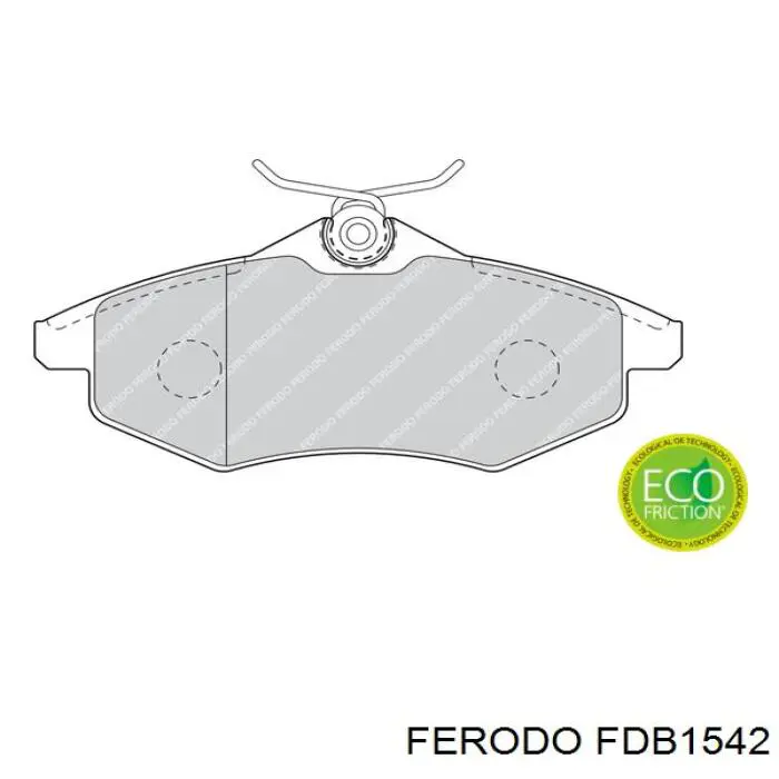 FDB1542 Ferodo колодки гальмівні передні, дискові