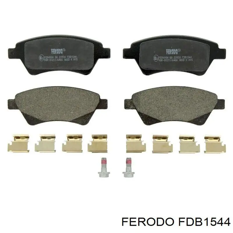 FDB1544 Ferodo Передні гальмівні колодки